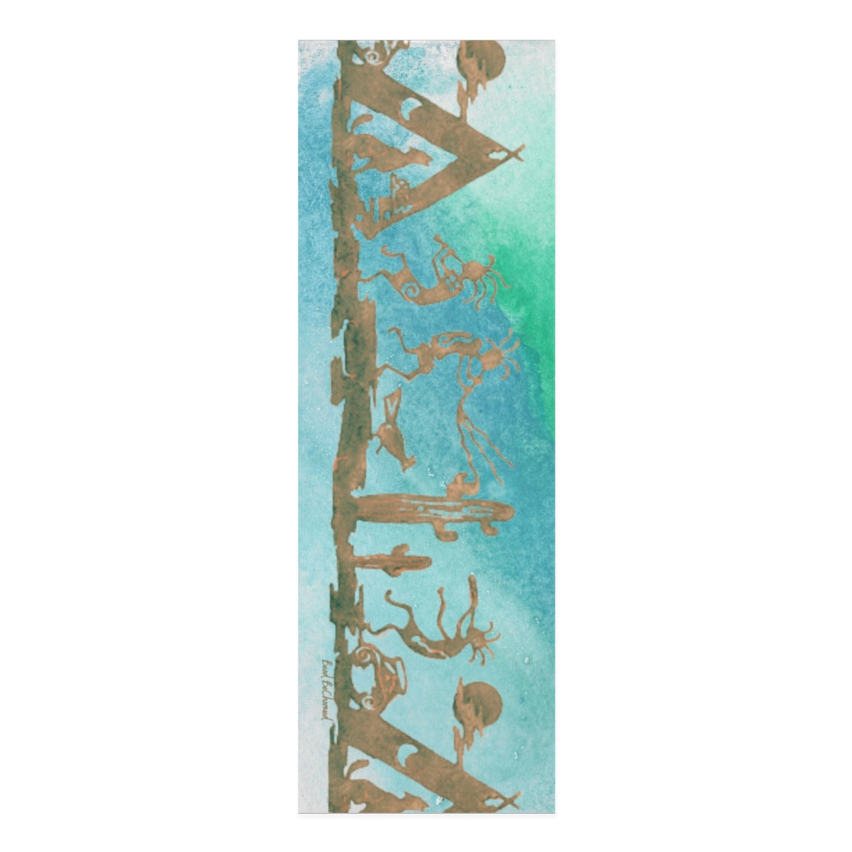 Bronze Kokopelli Foam Yoga Mat