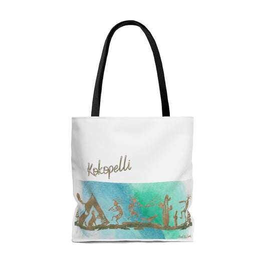Bronze Kokopelli Tote Bag