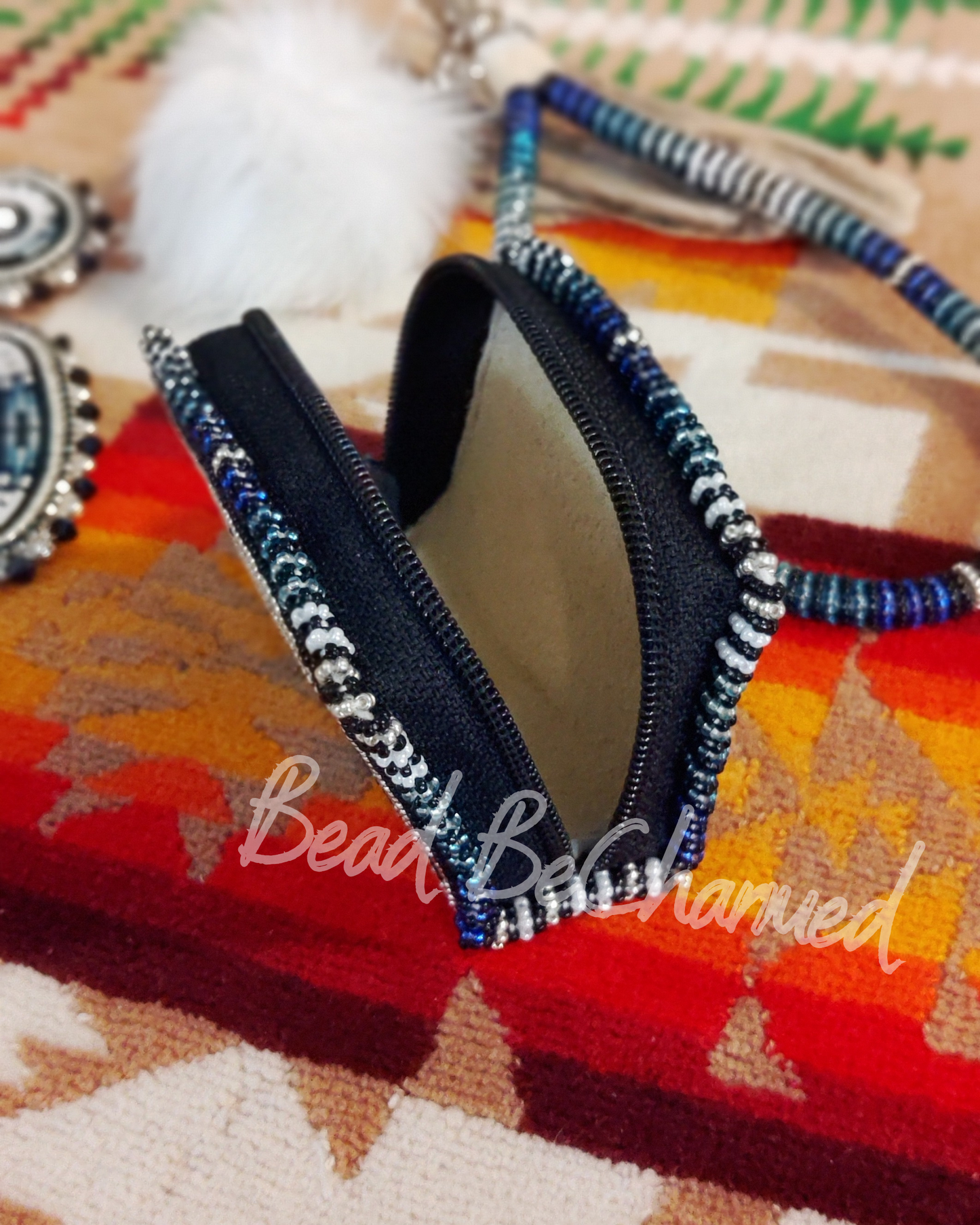Purses, 'Nordic Mini Set' - Handbeaded 3-Piece Coin Purse, Earrings and Wristlet Set