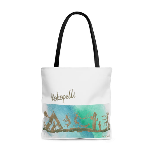 Bronze Kokopelli Tote Bag