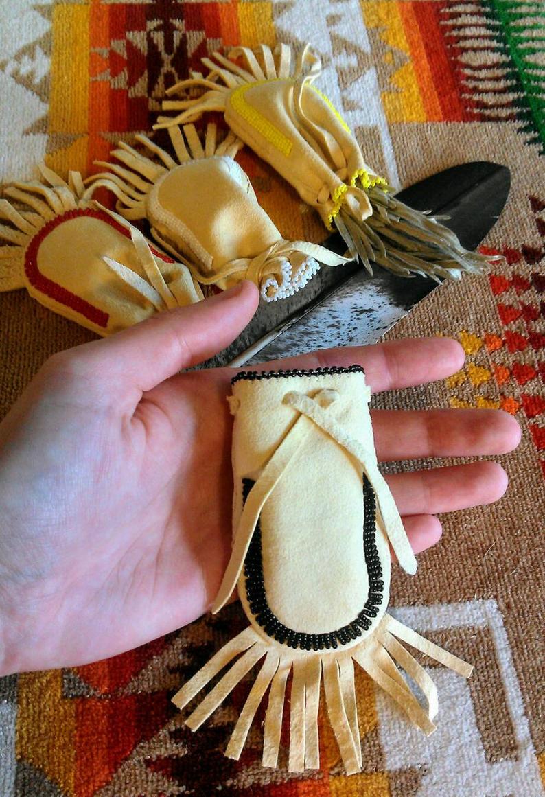 Medicine Bags, "Four Directions" - Set of 4 Small Bags or Individual Color Bags, Smudge Bags