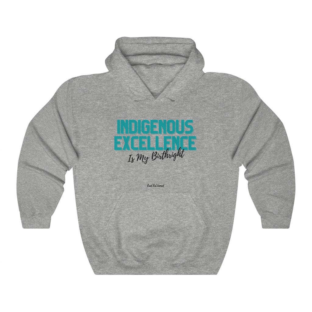 Hoodie, 'Indigenous Excellence'- Unisex Blend Cotton Hoodie